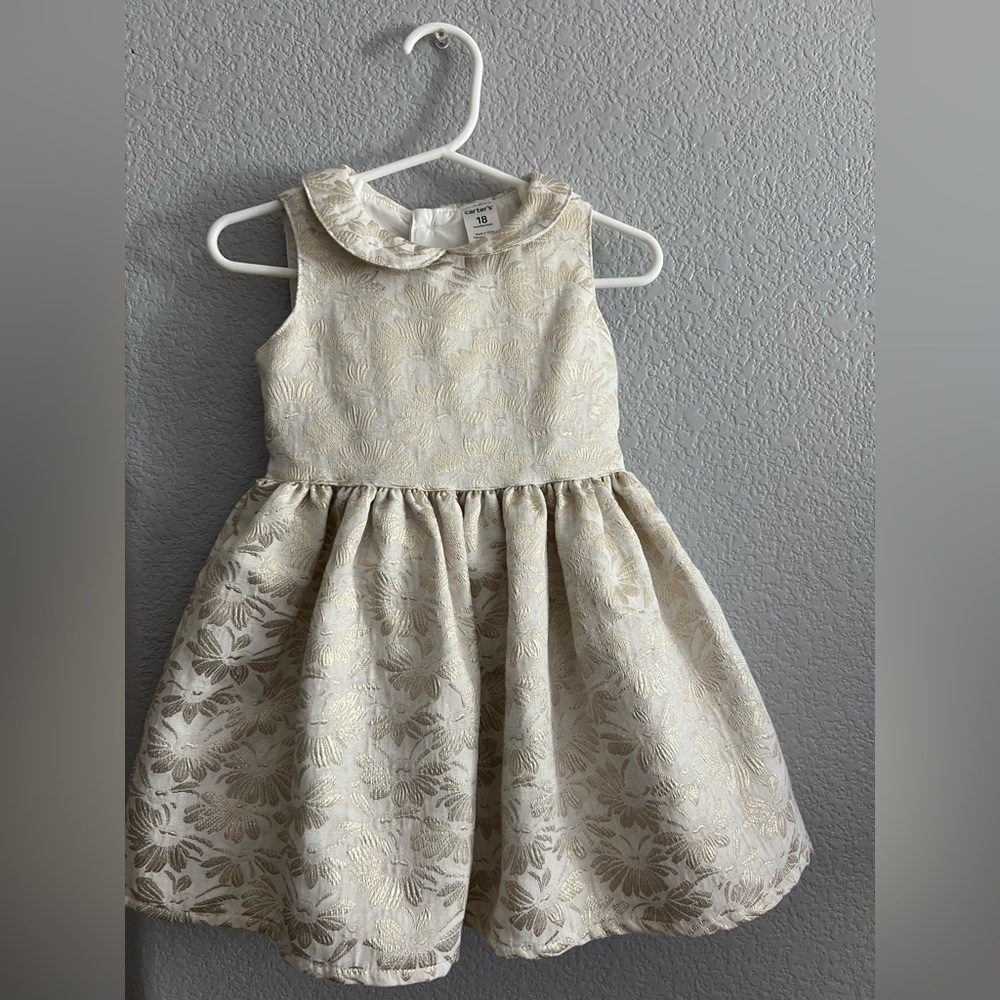 Carter's Cream Floral Kids Dress